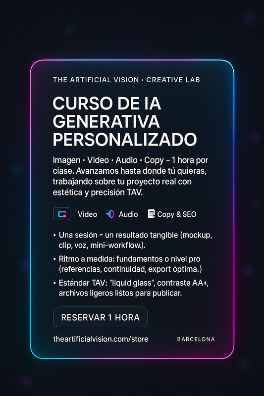 Curso de IA Generativa Personalizado (1h, ritmo a medida)