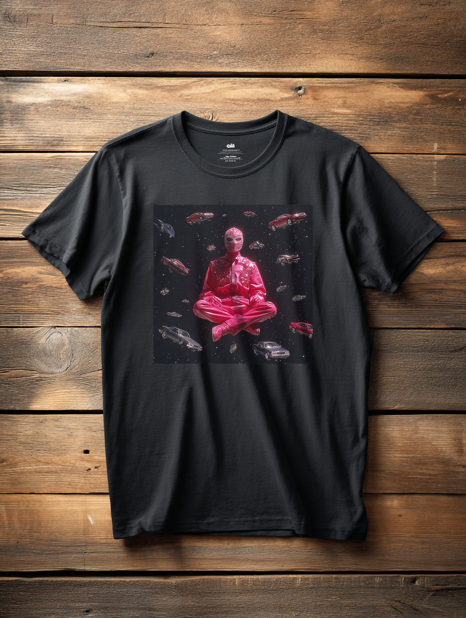 Camiseta Unisex "space traveller" Heavy Cotton 180 g — Negro | Edición TAV®