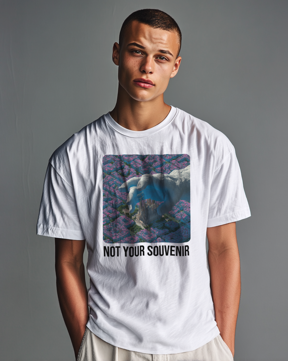 Camiseta Unisex "not your souvenir" Heavy Cotton 180 g — Blanco | Edición TAV®