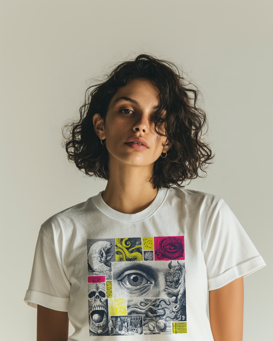 Camiseta de cuello redondo "insight" unisex alta densidad