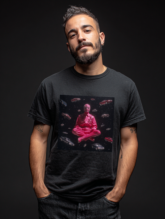 Camiseta Unisex "space traveller" Heavy Cotton 180 g — Negro | Edición TAV®